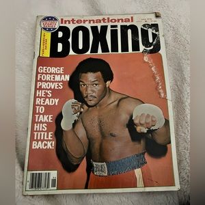 INTERNATIONAL BOXING MAGAZINE GEORGE FOREMAN BOXING HOFer COVER JUNE 1976